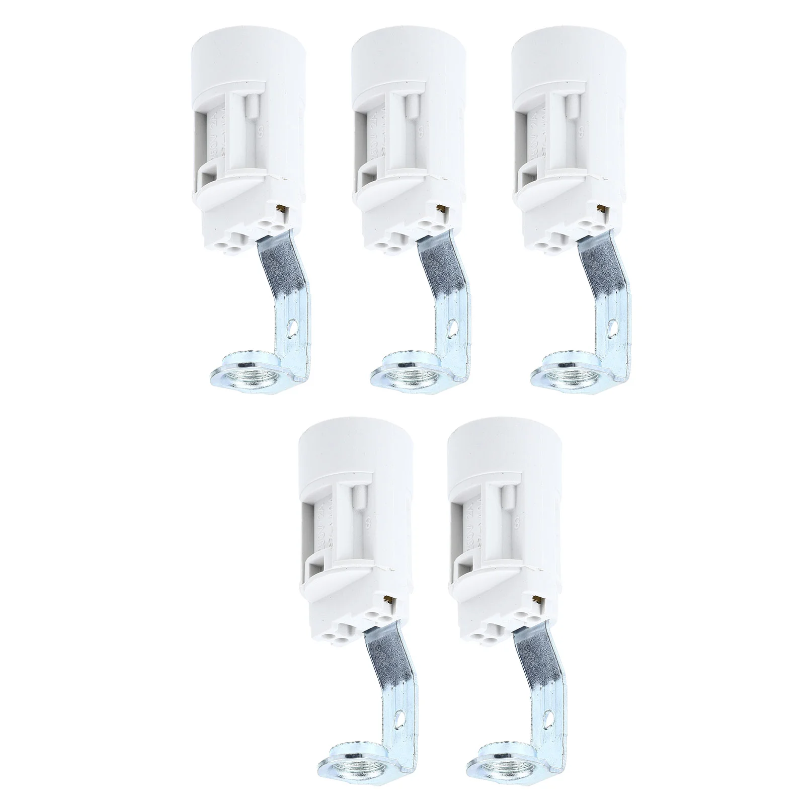 5 Pcs E14 staffa portalampada tubo flessibile ventilatore da soffitto lampadine presa Base di ricambio