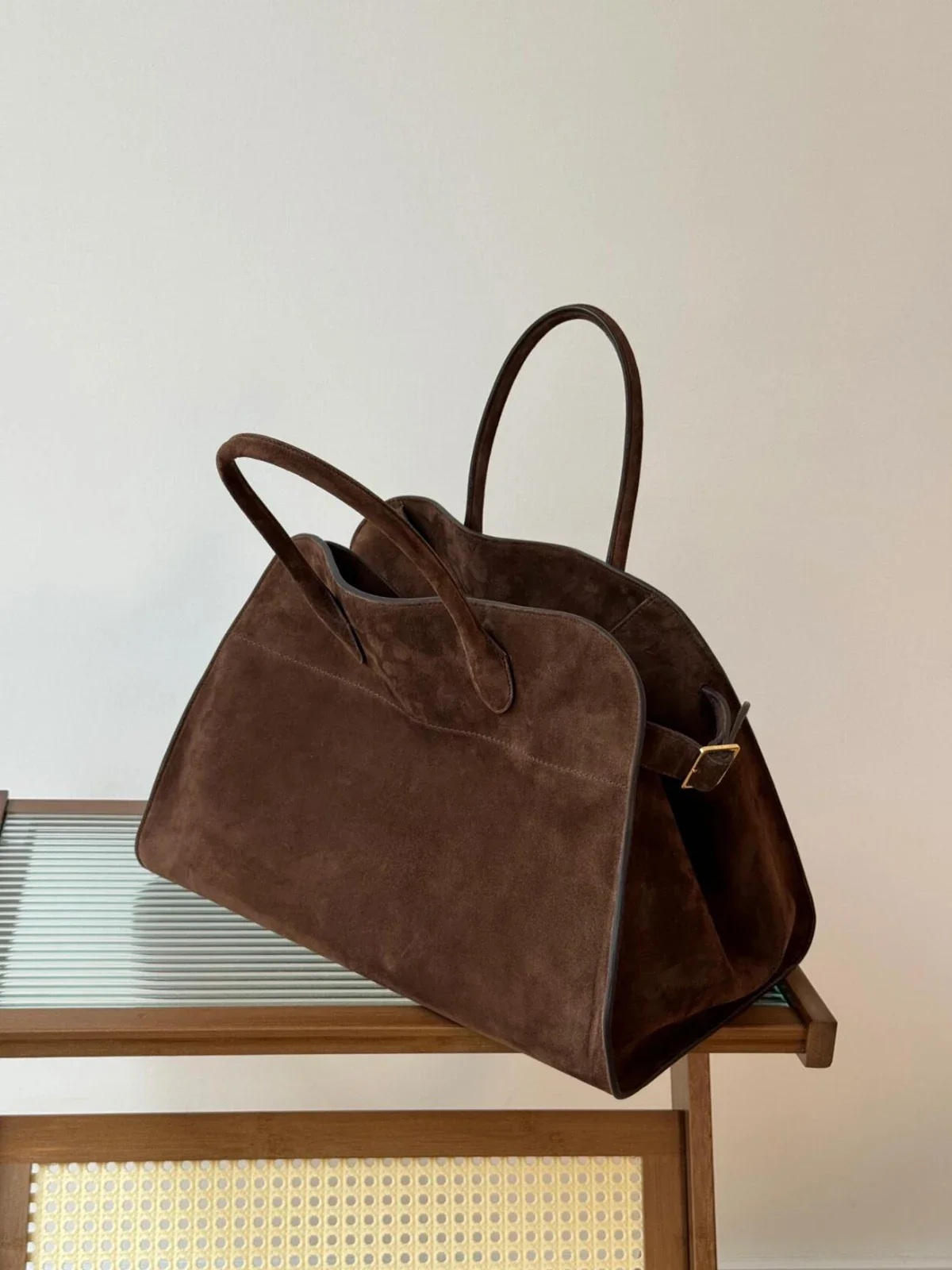 

Suede Frosted Leather Tote Bag Women Large Capacity