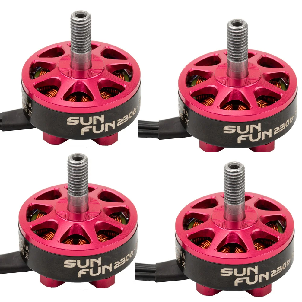 

4 шт. SUN FUN 2306 SF2306 1750/2500KV CW Thread 4-6S бесщеточный двигатель для RC FPV Racing Drone Quadcopter запасные части