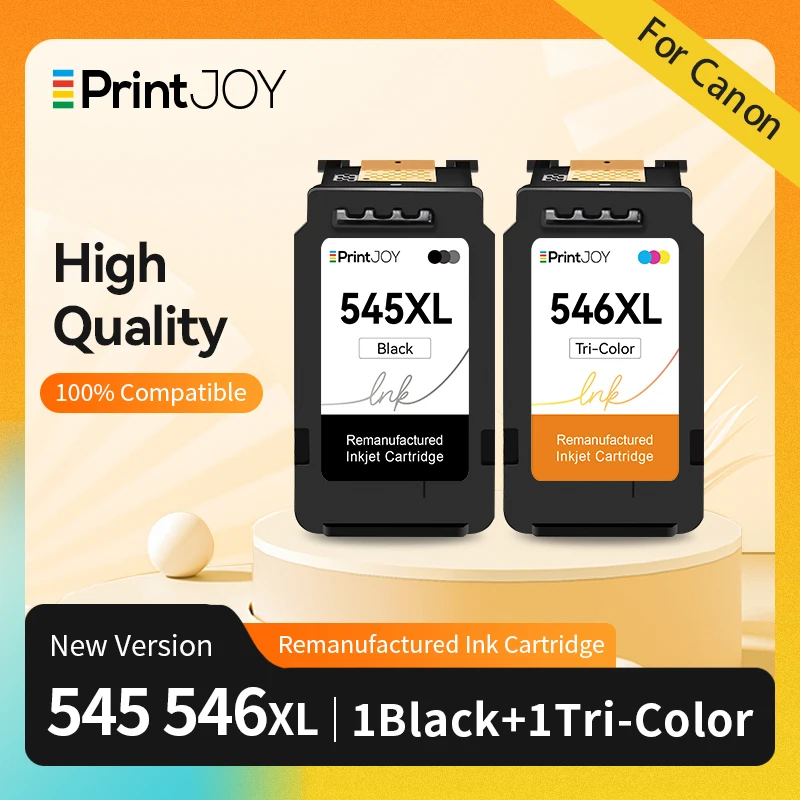 Printjoy 545XL 546XL ink cartridge For Ink RemanufacturedFor Canon  PG545 CL546 Pixma MG2555s MG2900 MG2940 MG2950 Printer