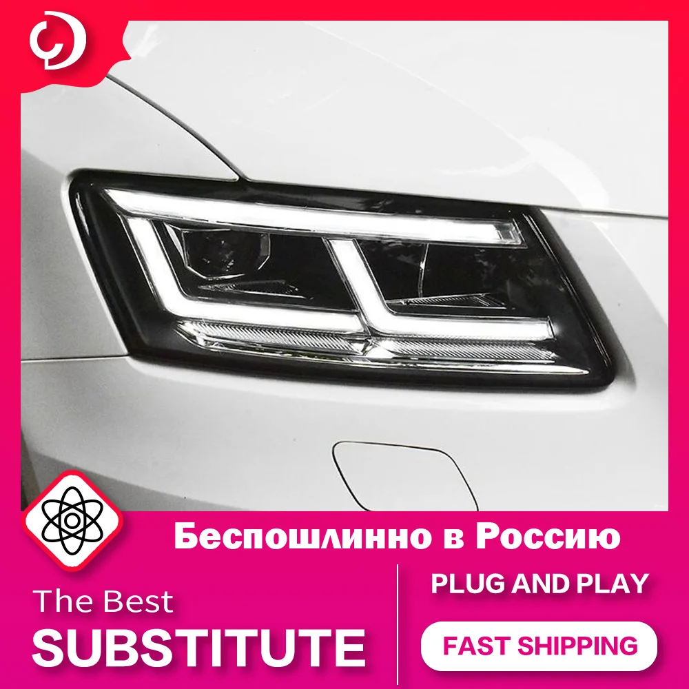 

Фары AKD для стайлинга автомобиля, для фар Q5 2009-2018, лампа для фар головного света, дневные ходовые огни, проектор, автомобильные аксессуары
