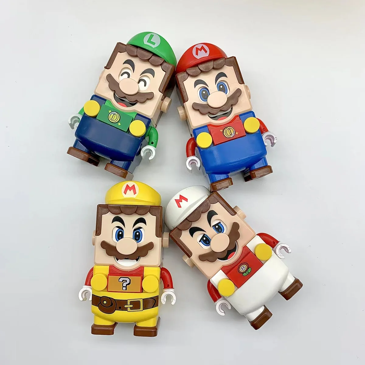 4 sztuk/partia Super Ma Bros bez funkcji elektronicznej figurki Model klocki klocki zestawy zabawki dla dzieci prezent