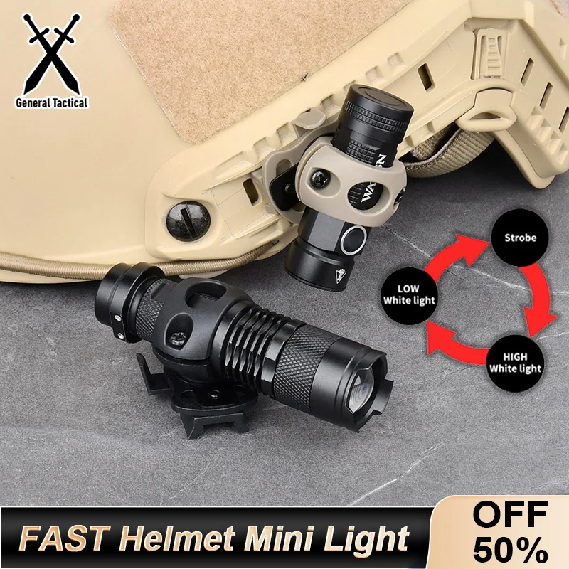 WADSN Tactic Airsoft Strobe Consant Momentary Helmet Lamp With white Scout light Helmet Lamp FAST Hunting Helmet Flashlight