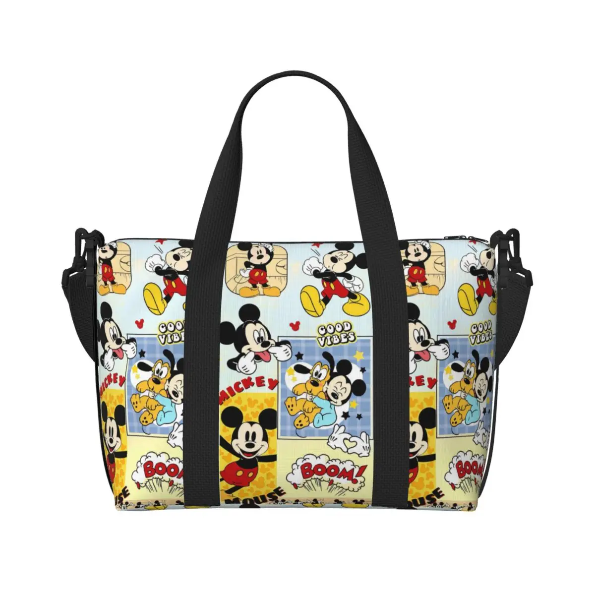 

Пляжная сумка-тоут с индивидуальным дизайном M-Mickey M-Mouse, женская, очень большая, для спортзала, путешествий, покупок, с аниме-принтом