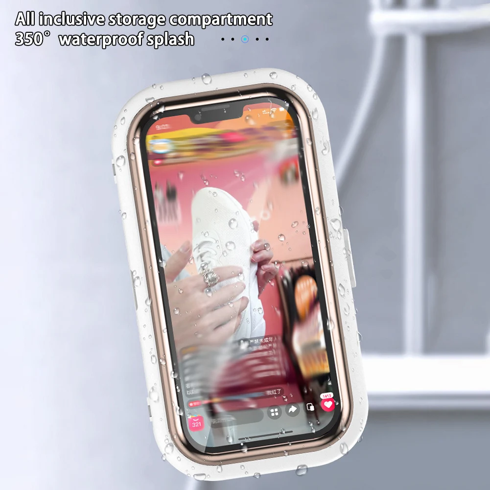 Waterproof Phone Case For Bathroom Anti-Fog HD Touch Screen Phone Shell For All Types Phone