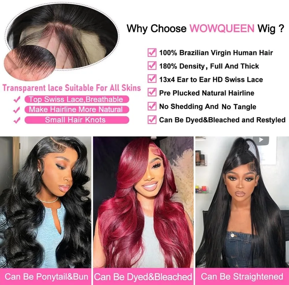 30 40 بوصة الجسم موجة 100% الشعر البشري 13x4 HD الدانتيل الشفاف شعر مستعار أمامي 13x6 الدانتيل الباروكات الأمامية قبل قطعها خصلات الشعر المستعار البرازيلي