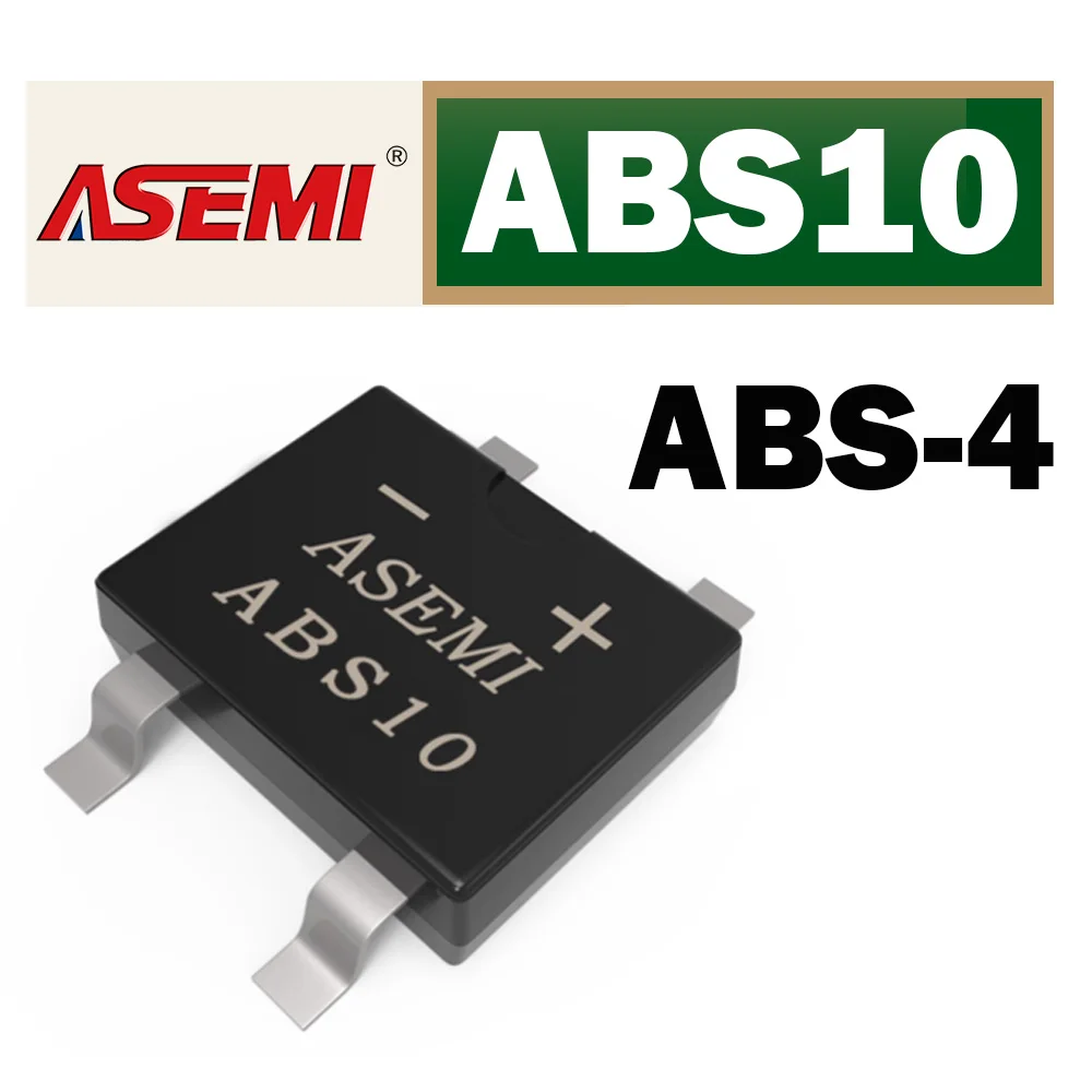 ABS10 SMD 1A 1000V Diode Bridge Rectifier ASEMI