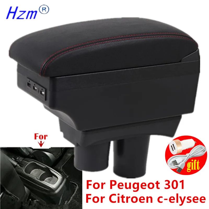 Für Peugeot Armlehnen box für Peugeot Citroen C-Elysee Auto Armlehne Nachrüst teile Innen aufbewahrung sbox