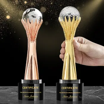 골프와 테니스를 위한 크리스탈 트로피, 기념 트로피, 기념 트로피, 맞춤형 가능, 고급