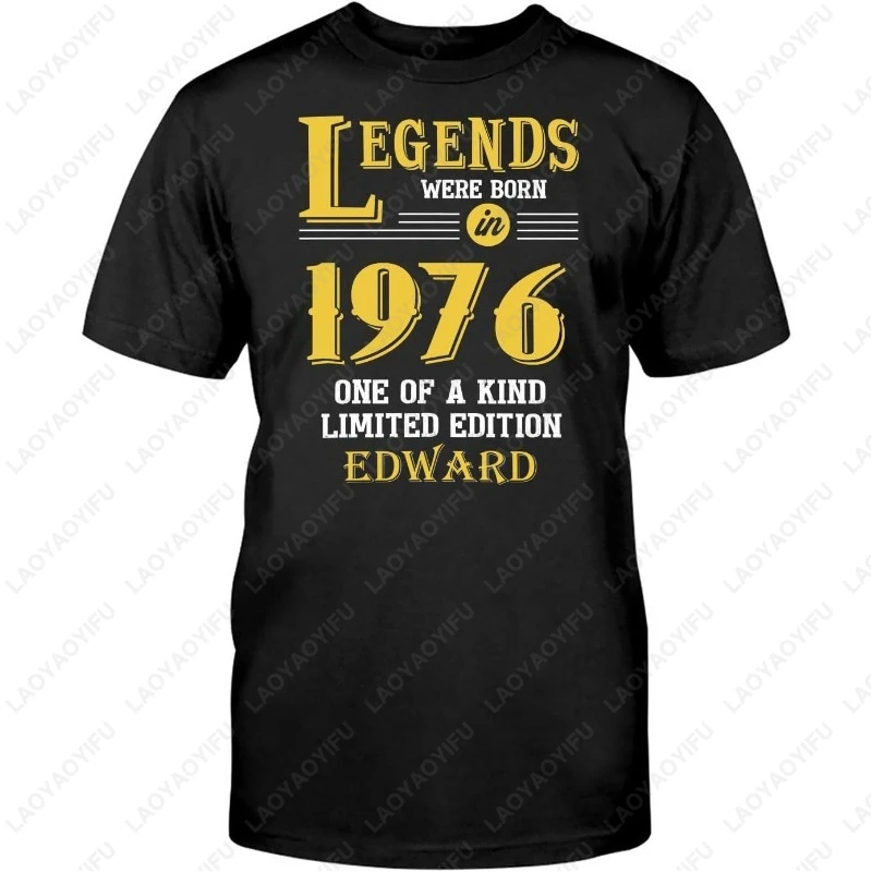 الاحتفال بعيد ميلاد سعيد الرجال النساء مشروط التي شيرت أساطير ولدت في 1970 سنة الرسم المفضل نمط جديد محب تيز الهدايا #3