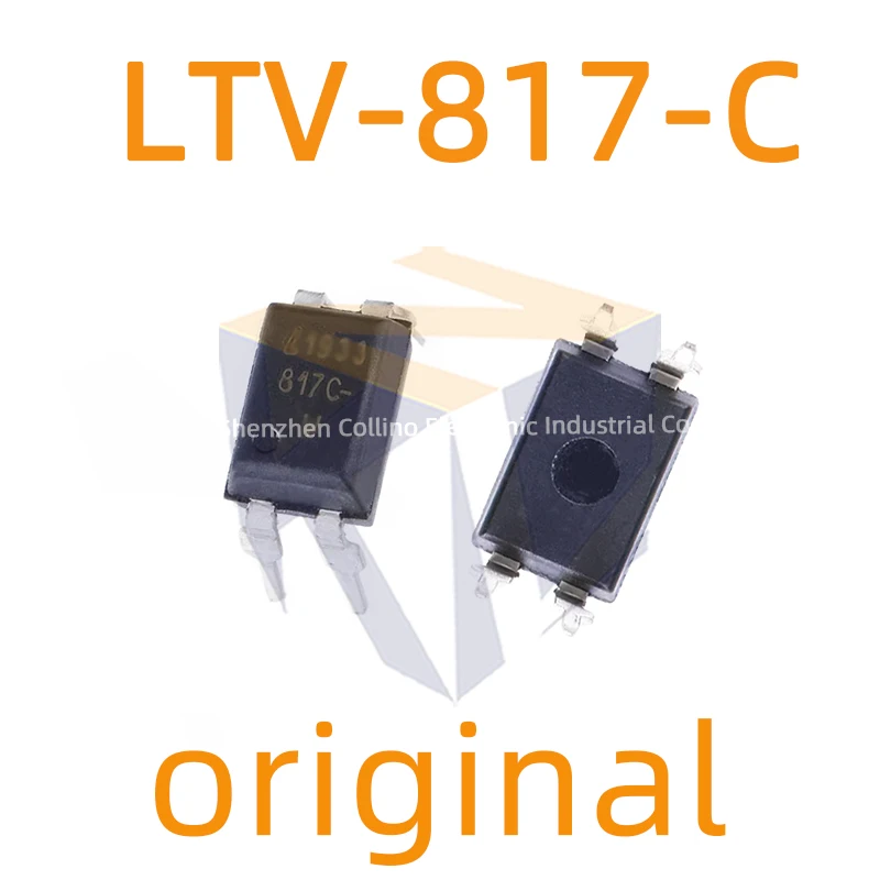10pcs LTV-817-C DIP-4 EL817 PC817 FOD817C Single Channel 5000V Through Hole Optocoupler LTV817C Original Transistor Output