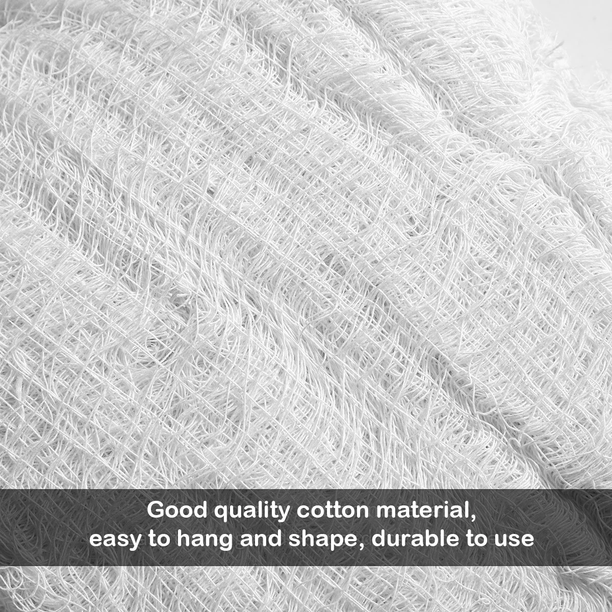 

Halloween Tulle Large Spooky Cloth Room Decor Decorations Scary Items Props Creepy Black