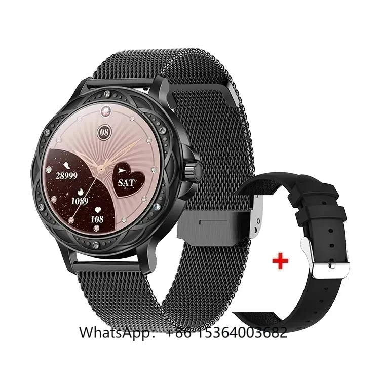 

Красивые носимые устройства CF12 Смарт-часы Новое поступление 2023 года с 2 ремешками Роскошные 100 спортивных режимов