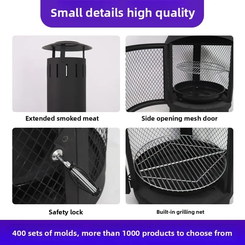 Large outdoor heating stove Garden grill Charcoal grill Firewood heating stove Bonfire stove