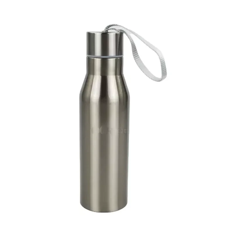 Sublimation Blank 500ml Stainless Steel Water Bottle Double Walled Vacuum Insulated Sport Thermal Flask Cup With Rope for Diy