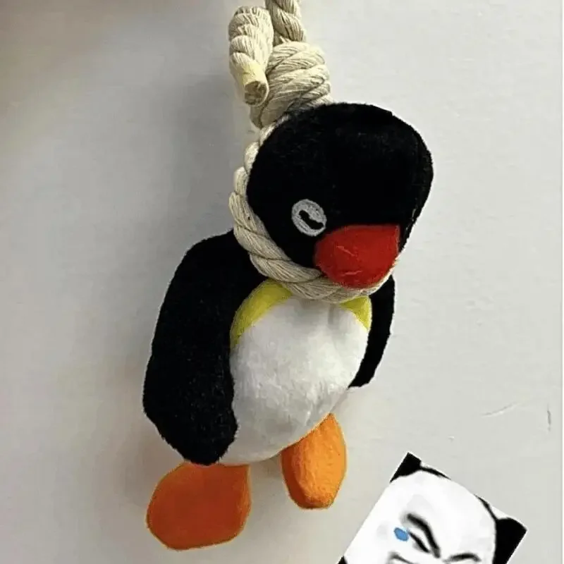 

Cute Sling Rope Penguin Keychain Plush Doll Creative Funny Backpack Interior Decoration Small Girl Birthday Anniversary Gift
