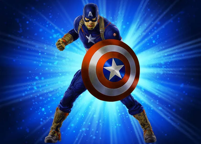 Superheld Hintergrund City Guard Boy Geburtstag Kulissen Fotografie Hintergrund Kinder Party Banner Dekor Superhelden Studio Shooting