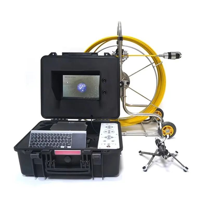 

Jiutai HD 360 Degree Rotate Pipe Inspection Pan Tilt Camera Industrial Plumbing Borescope Camera Drain Sewer Camera 20m Cable