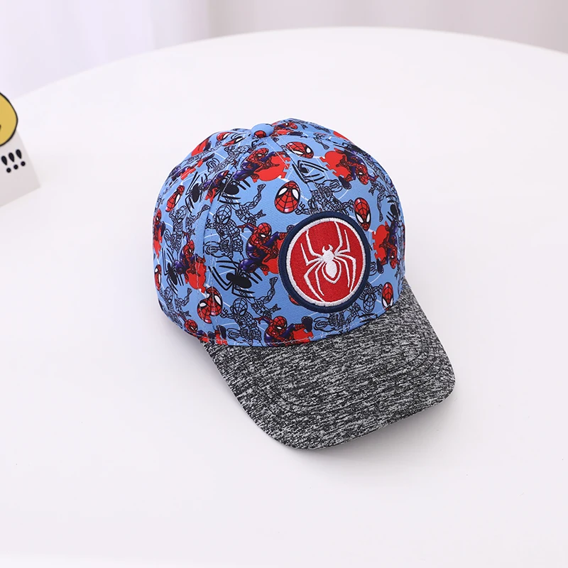 Children\'s Baseball Caps 2024 Autumn New Kids for Baby Boys Spring Summer Sun Hats Cartoon SPIDERMAN Toddler Peaked Cap