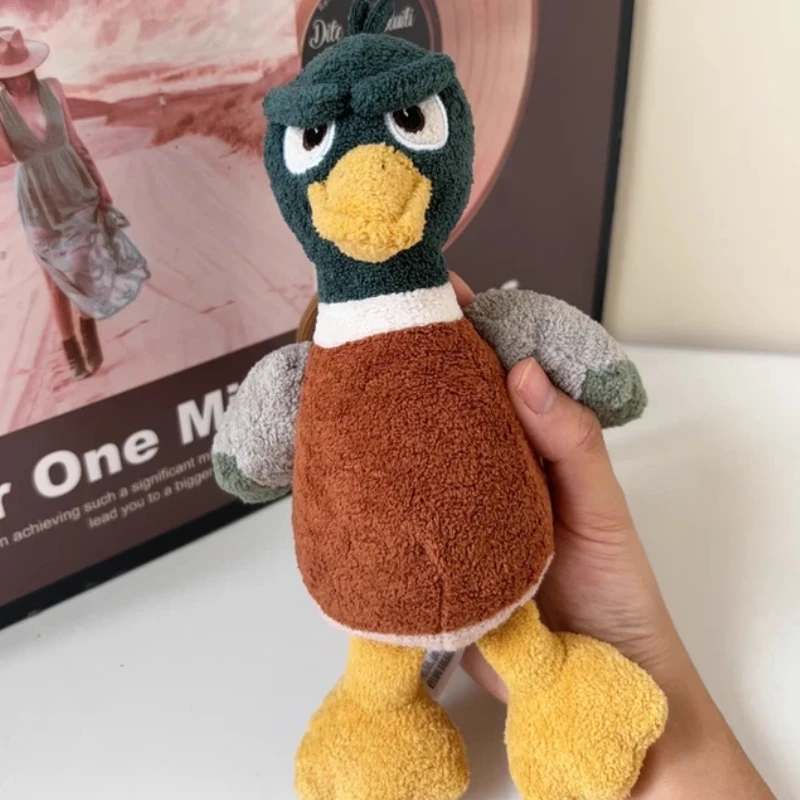 Brinquedo de pelúcia pato bonito boneca dormir travesseiro pingente boneca menina presente aniversário pele macia amigável requintado dos desenhos animados encosto