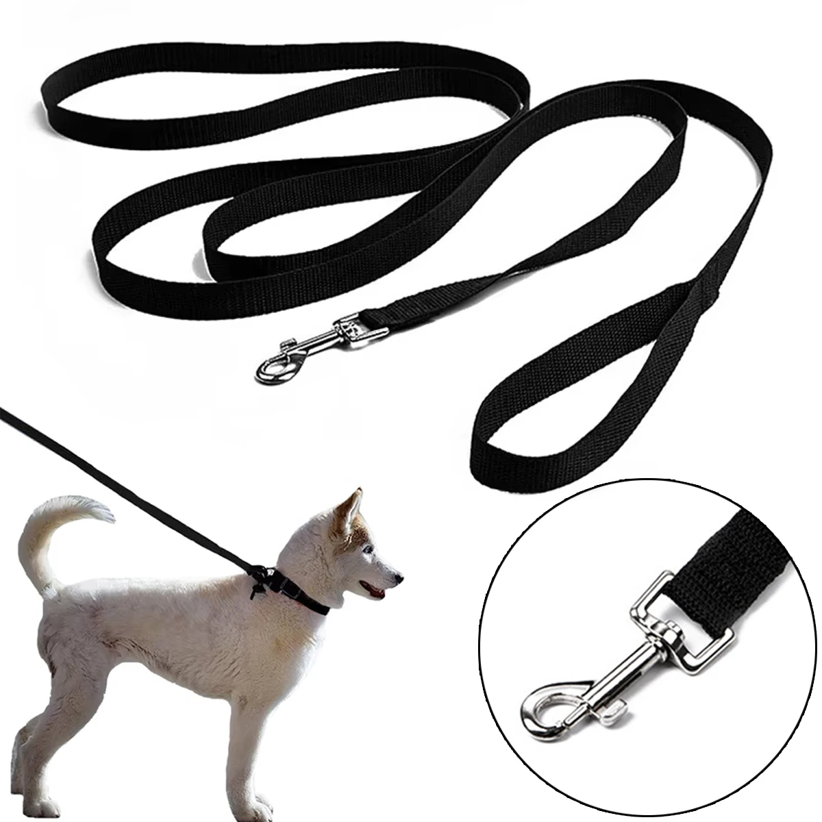 

Long Nylon Dog Leash Strong Traction Rope for Dogs Cats Pet Walking Training Lead Leashes 1.5M 3M 6M 10M 20M 50M Pet Ropes