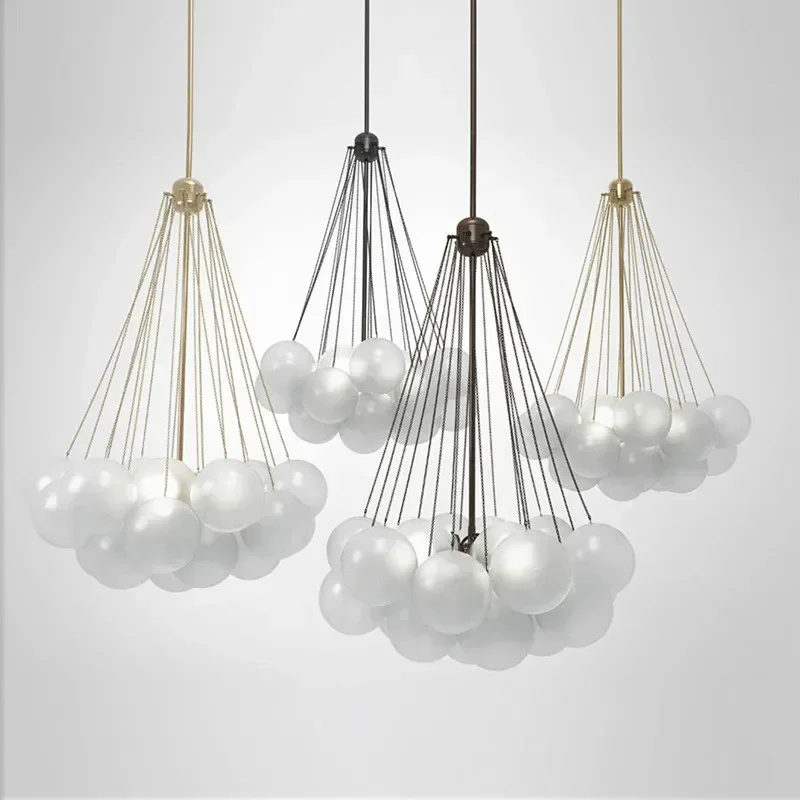 

Nordic Modern Simple Frosted Glass Ball Restaurant Pendant Lights Designer Children's Room Hanging Lamp Classic Led Lighting