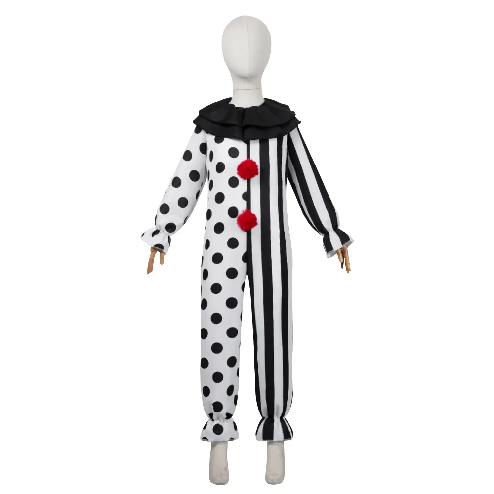 Terrifier cosplay traje meninas meninos horror carnaval festa vestido chapéu máscara assassino palhaços macacão para trajes de halloween