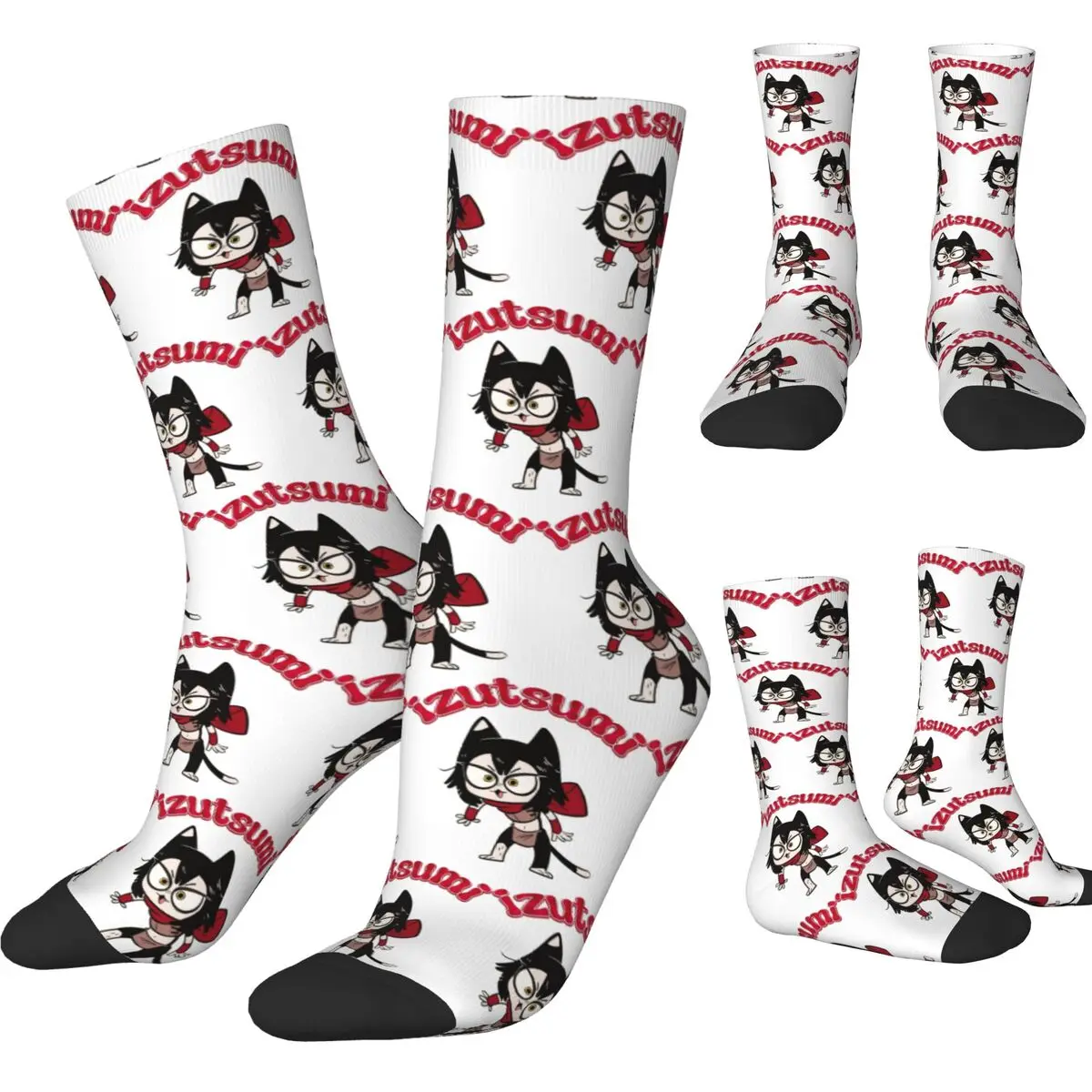 Naughty Izutsumi Anime Dungeon Meshi Socks Elegant Stockings Autumn Non Slip Unisex Men Socks Soft Graphic Cycling Socks