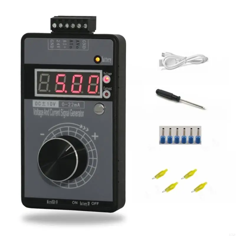 

57QF Compact Signal Source Instrument Easy Carry Signal Device Digital Display Tool for Field Equipment Debugging & Maintenance