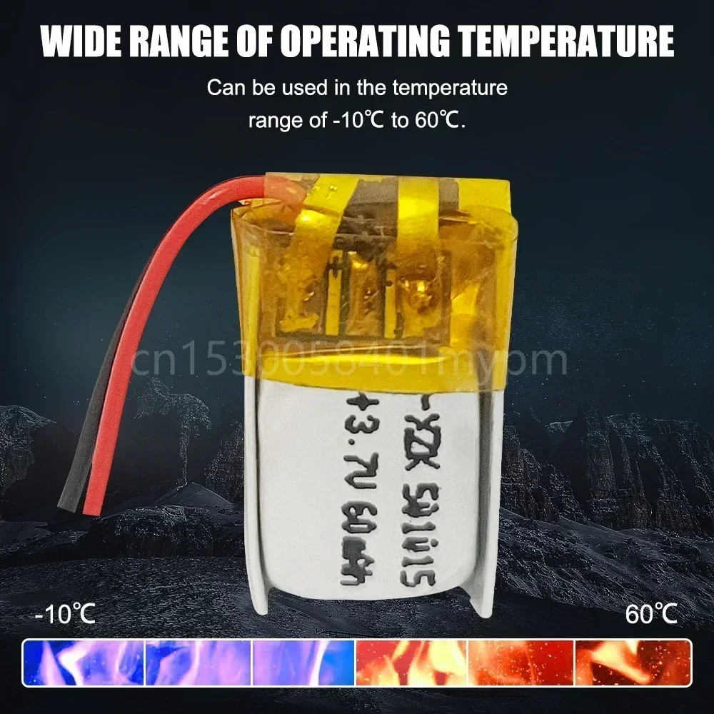 501015   3,7 В 60 мАч 051015   Литий-полимерный аккумулятор, литий-ионный аккумулятор для DVD, GPS-трекер, Bluetooth-гарнитуры, слуховые аппараты, игрушки