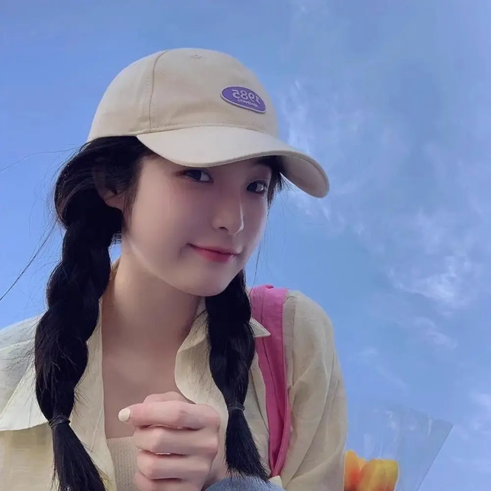 Casual 1985 Digital Labeling Sunscreen Hat Adjustable Sunshade Duckbill Cap Versatile Colorful Baseball Cap Spring Autumn Summer