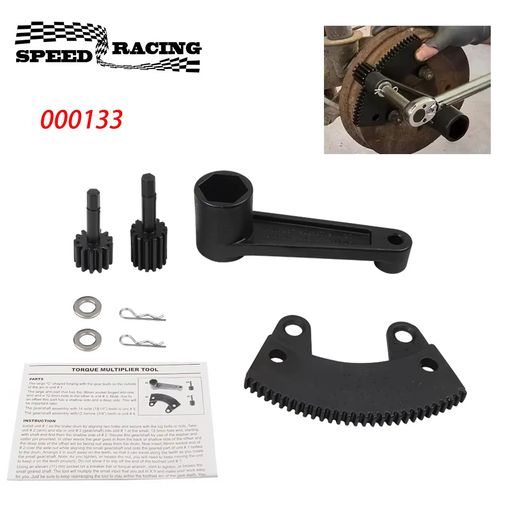 Herramienta de apalancamiento multiplicador de torsión 000133 para insecto clásico Vw/Volkswagen Beetle, instalación de tuerca de eje de 36mm y tuerca de glándula de volante