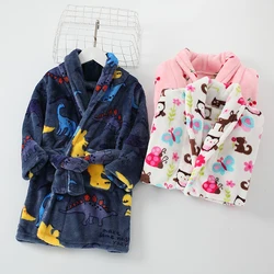 Soft Children Flannel Pajamas Autumn and Winter Pajamas for Girl Warm Kids Bathrobe Boy Sleepwear Family Matching Homewear 4-16Y