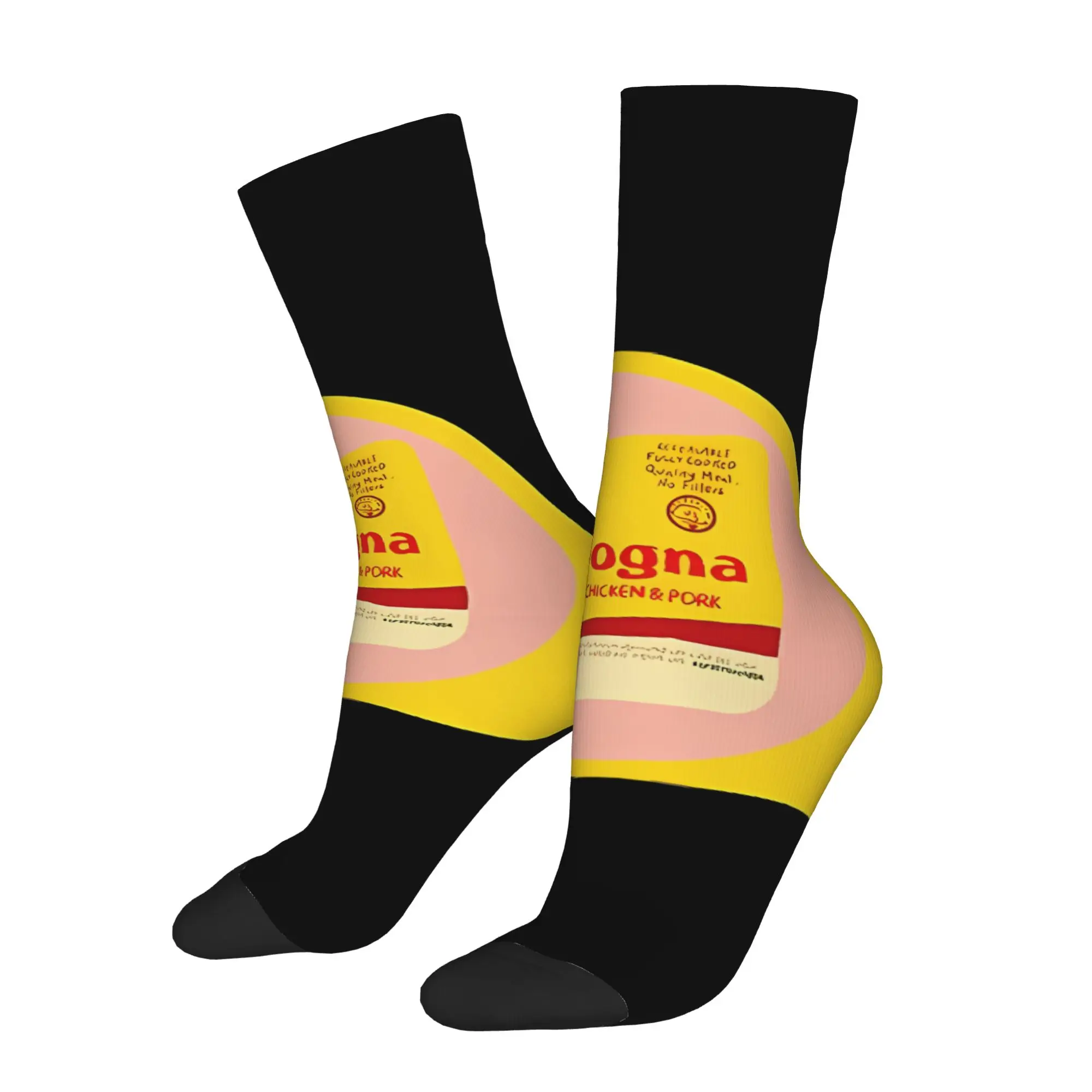 

Funny Sock Oscar Mayer Oscar Mayer Bologna Hip Hop Quality Pattern Printed Men Socks Novelty Men's Socks