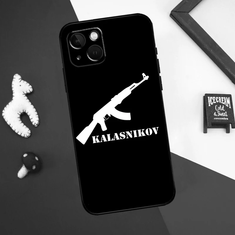Ak 47 Gun Phone Case For iPhone 16 11 12 13 14 15 Pro Max Mini Cover For  iPhone 16 XR X XS Max Plus - AliExpress 202192403
