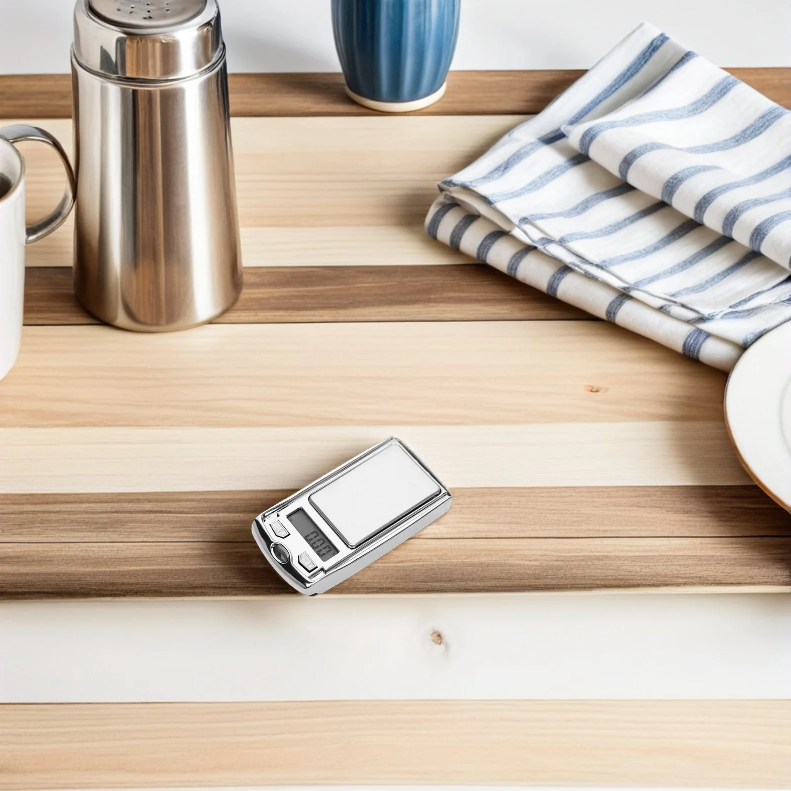 

2Pcs Mini Electronic Pocket Scale Car Key Shape Digital LCD Display Small Food Jewelry Kitchen Baking Cooking Portable