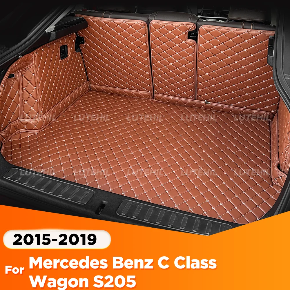 

Для Mercedes Benz C Class Wagon S205 2015-2019 18 17 16 Автоматический коврик для багажника с полным покрытием, автомобильный багажник, аксессуары для интерьера
