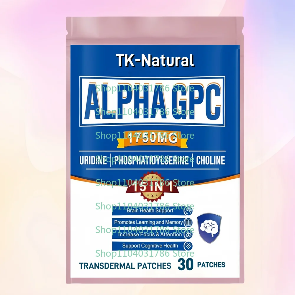 30-adesivos-transdermicos-alpha-gpc-nootropicos-para-o-cerebro-com-cogumelo-lion's-mane-para-suporte-cerebral-memoria-e-foco