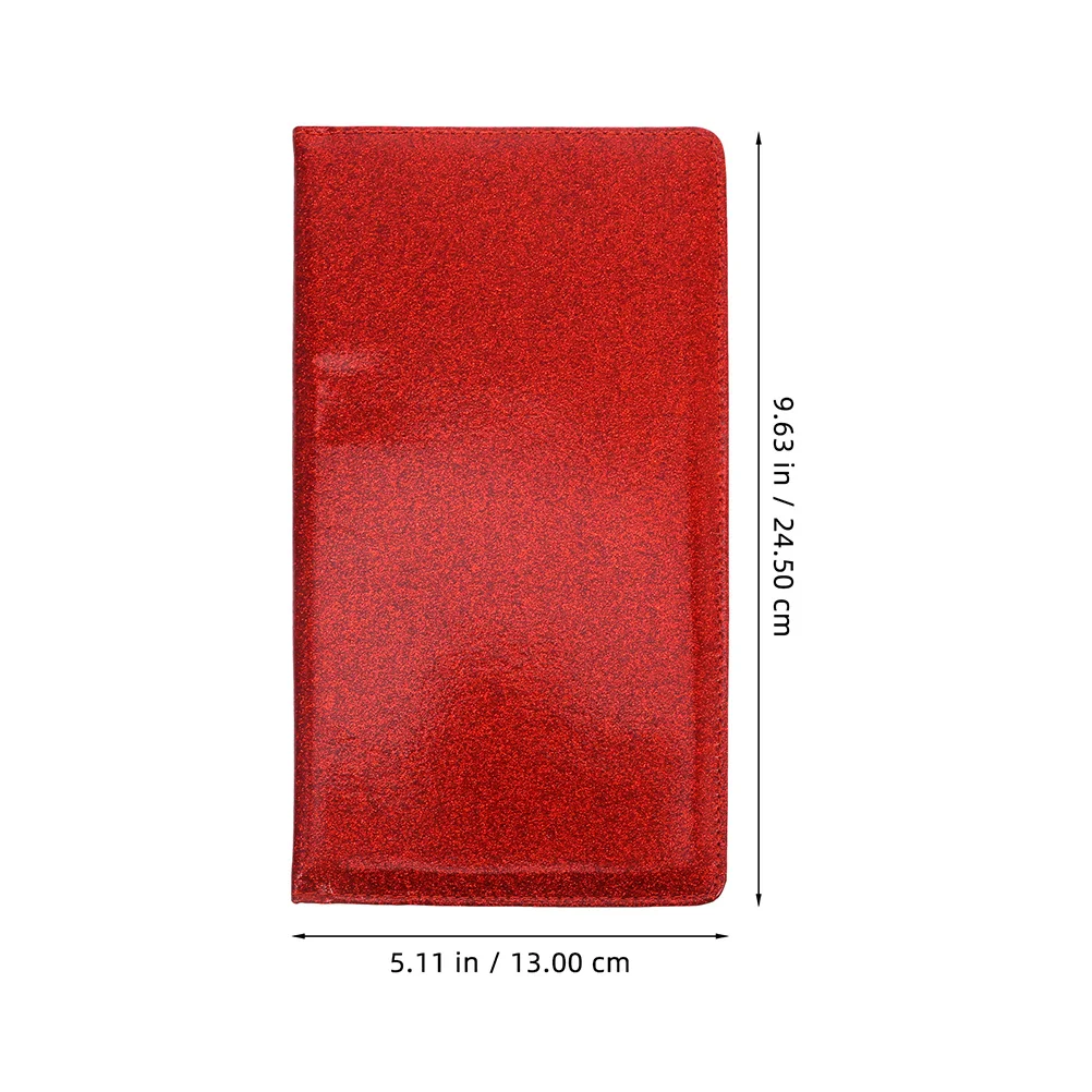 2Pcs Car Insurance Protective Case Glitter PU Document Holder License Registration Card Organizer Stylish Car Accessories