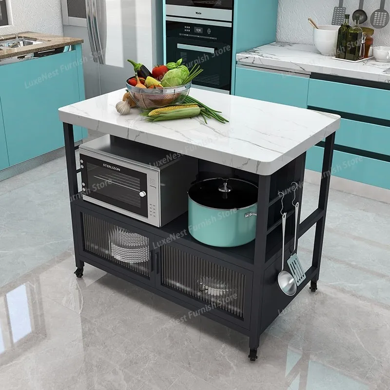 

Open Ended Table Kitchen Islands Storage Simple Breakfast Modern Kitchen Islands Living Room Metal Furniture Inseln MH40DT