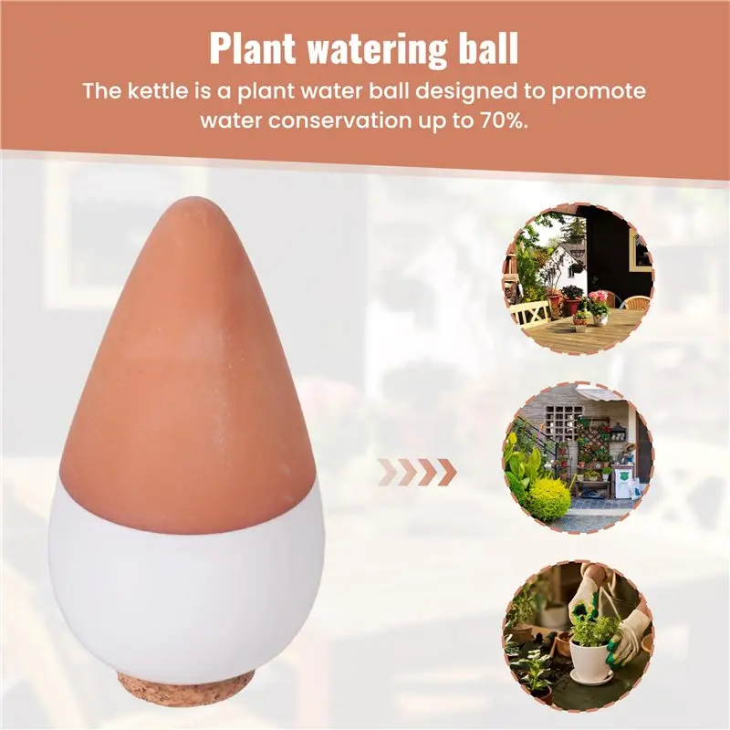 BAAJ-Plant Watering Ball, Terracotta Watering Spike - Slow Release Watering Can,16 Ounces - Self Watering Spike,4Pcs