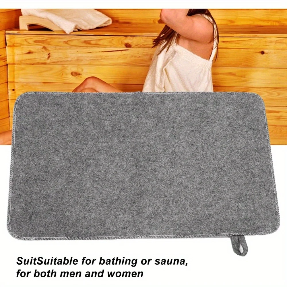 Poduszka filcowa do sauny Brrnoo, mata filcowa izolująca termicznie i pochłaniająca wodę do SPA, uniwersalna mata filcowa do sauny, domu kąpielowego i kabiny prysznicowej