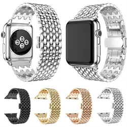 Stainless Steel Strap for Apple Watch Band 45mm 41mm 44mm 40mm 46mm 42mm Metal Strap iWatch Series 10 9 8 7 6 5 4 SE Ultra 49mm