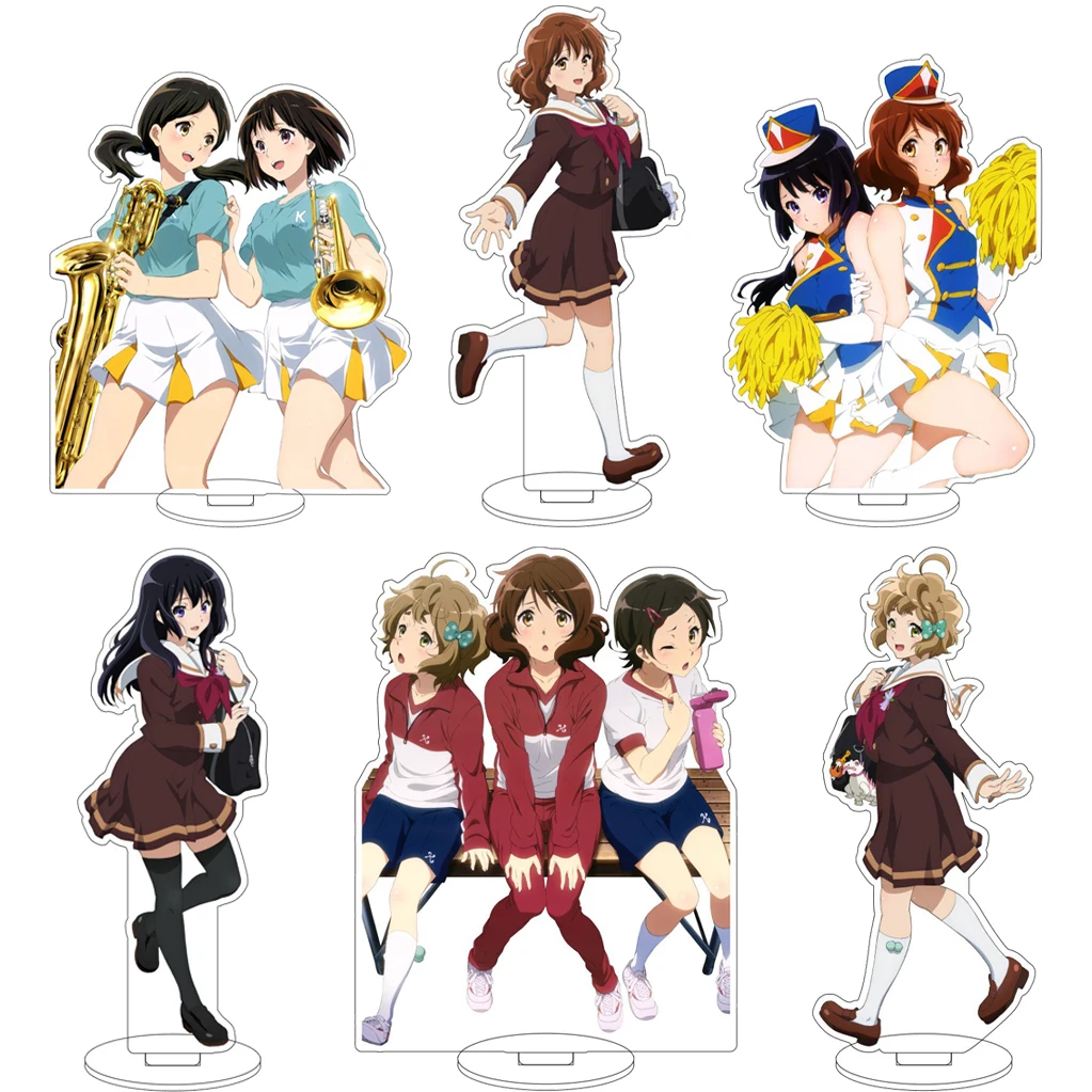 16CM Anime Sound! Euphonium Omae Kumiko Kosaka Reina Mayu Kuroe Kawashima Sapphire Cos Figura de Acrílico com Suporte, Enfeites e Presentes