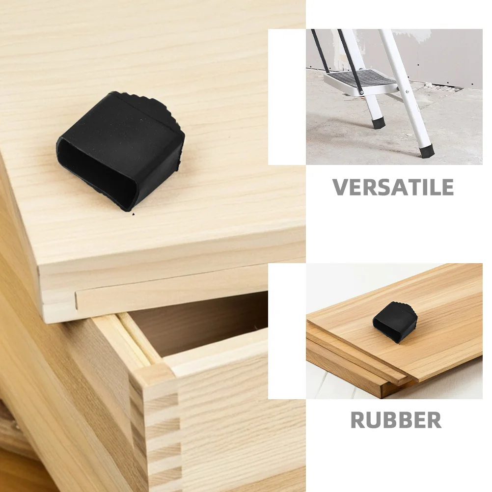 Coussinets en caoutchouc pour pieds d'échelle, 4 pièces, couvre-pieds d'échelle pliants antidérapants, coussin de protection antidérapant pour la stabilité de sécurité