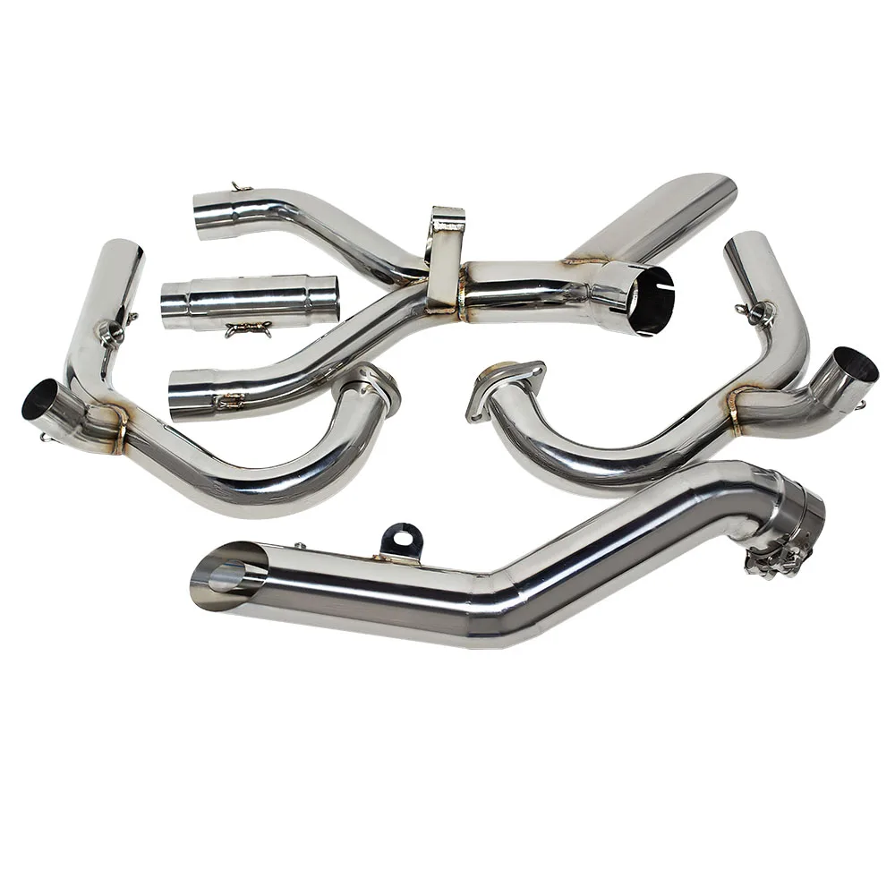 R NINET Exhaust System For BMW R NINE T Pure Racer Scrambler Urban 2015-2024 Motorbike Escape Chrome Plated Headers Tube Muffler