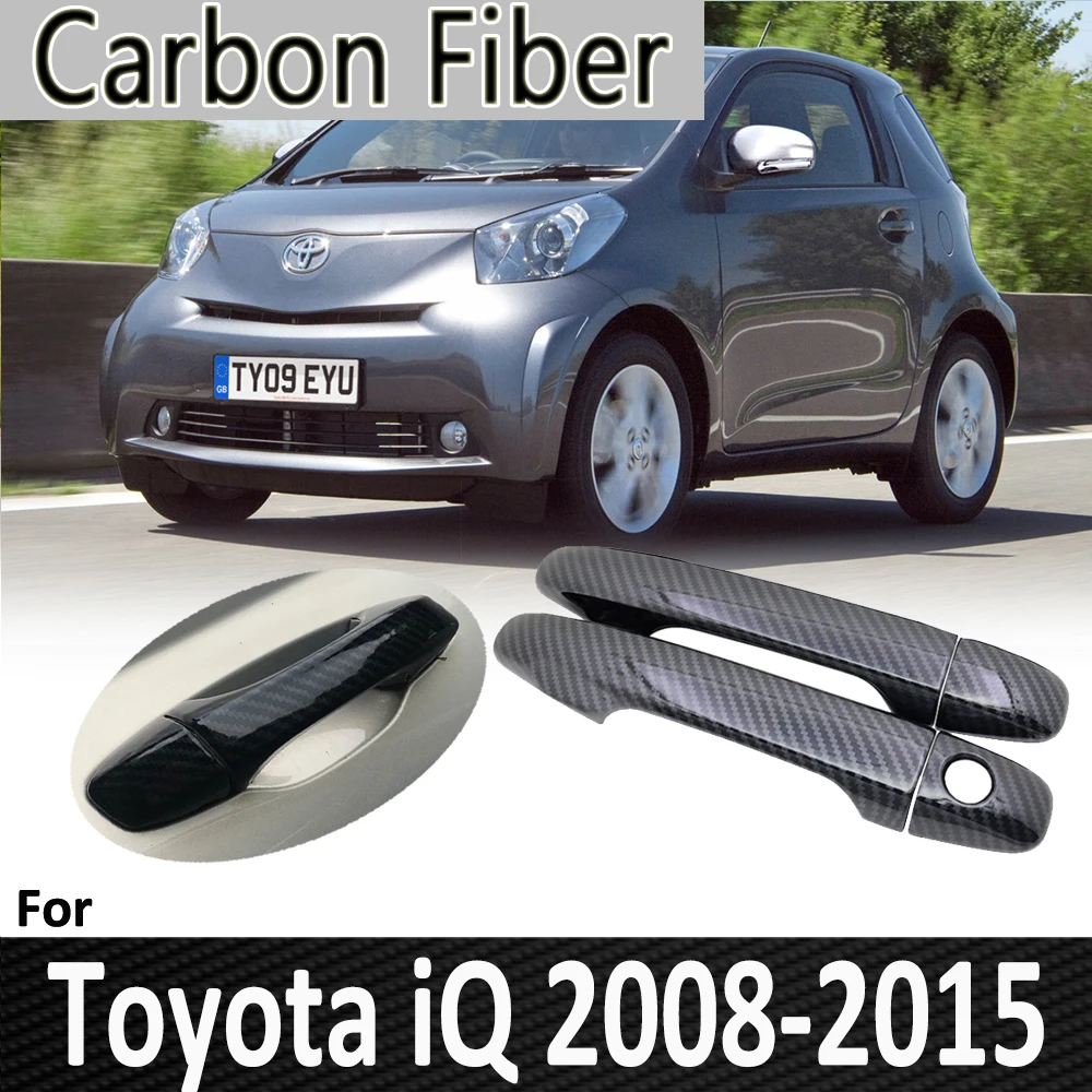 Pop for Toyota iQ AJ10 10 2008 2009 2010 2011 2012 2013 2014 2015 Door Handle Cover Sricker Car Accessories