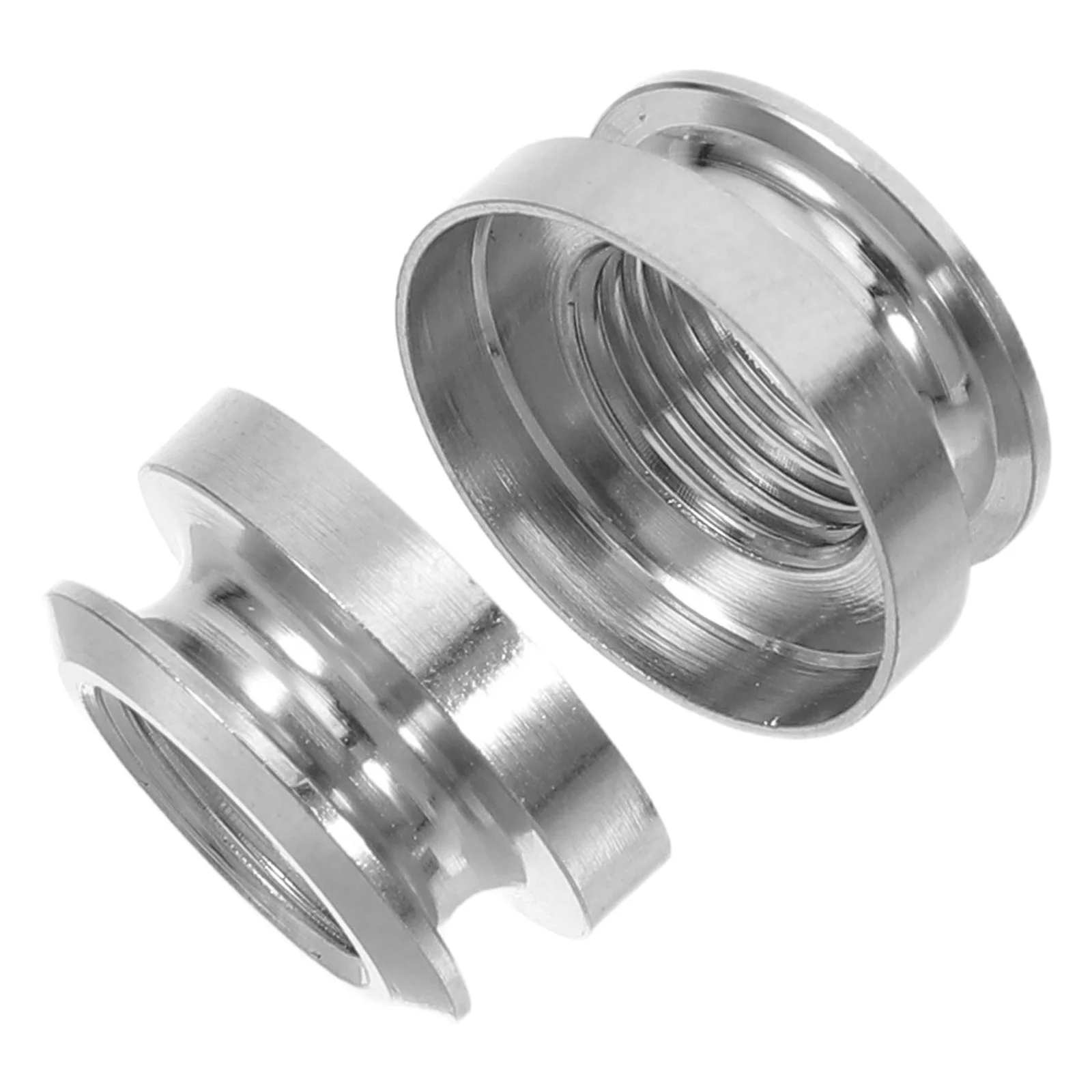 

2Pcs Acoustic Guitar Endpin Pickup Socket Cap Brass Strap Button Cover Tail Nail Guitar Repair Replacement Parts