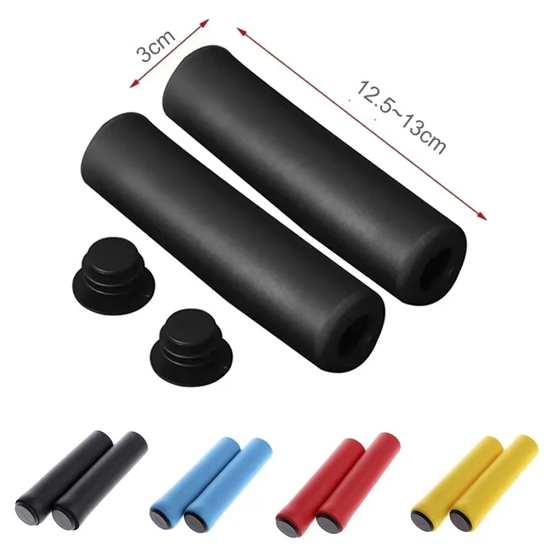 1/3 Pairs Bicycle Grips Super Light Silicone Non-Slip Shock Absorptiontype Road Handle Bike Bicycles Parts