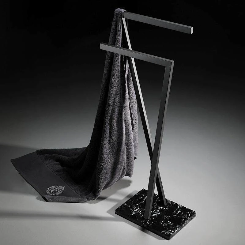 Removable Towel Rack Marble Vertical Towel Holder Bathroom Accessories Easy Cleaning Bath Hardwares Multilayered Clothes Racks